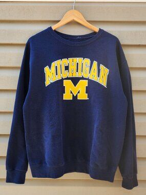 Vintage Michigan Wolverine University Crewneck Sweatshirt Mens Large